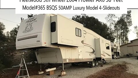 Fleetwood 5th Wheel 2004 Prowler AX6 Model#365 BSQS 38' Feet 50AMP Luxury Model 4-Sliders (Audio)