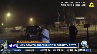 Florida man dances during sobriety test