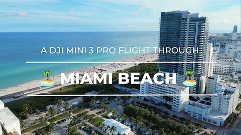 Miami Beach from above: Collins Avenue and the Atlantic Ocean | DJI Mini 3
