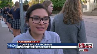 Mercy High School students extend warm welcome to incoming freshman