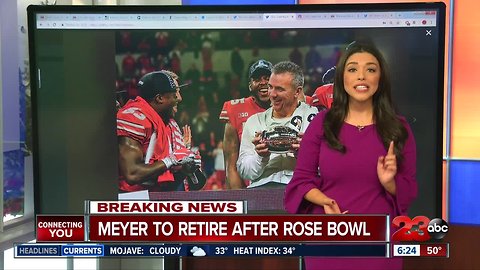 Ohio State football coach to retire after Rose Bowl