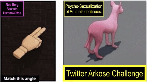 THE ARKOSE TWITTER CHALLENGE: "THE RZC''S PSYCHO-SEXUAL WAR ON ANIMALS GETS EVEN WEIRDER!"