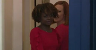 Watch How Karine Jean-Pierre Reacts to WH Reporters Calling Out Psaki
