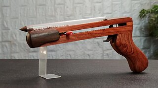 Best DIY slingshot | 100% automatic -load bullets directly into focus | Wood Art TG