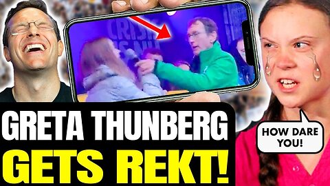 ANGRY LIB RIPS MIC FROM GRETA LIVE ON-STAGE, DESTROYS HER! GRETA SCREAMS FOR SECURITY: HOW DARE YOU