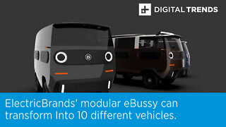 ElectricBrands' modular eBussy can transform Into 10 different vehicles.
