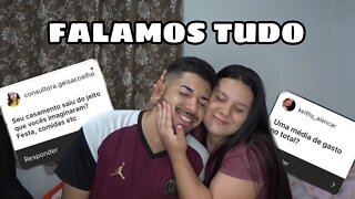 REVELAMOS TUDO SOBRE O NOSSO CASAMENTO!! / RESPONDENDO PERGUNTAS / Mile e Biel