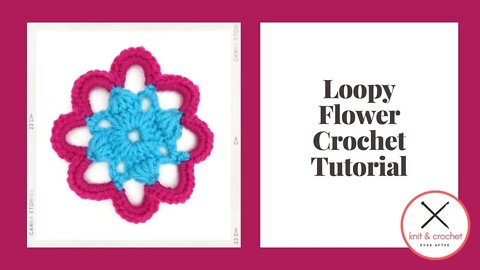 Left Hand Motif of the Month August 2015 Loopy Flower Crochet Tutorial