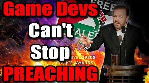 GDC Award Ceremony DEVOLVES Into FREE PALESTINE Ranting