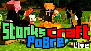 🔴STONKSCRAFT OS POBRES LIVE 🔴#stonkscraft #minecraft #brasil #gameplayer