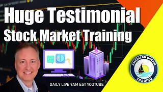 Huge Testimonial Lifetime Member Stock Market Training Learning Story