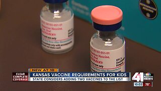 Kansas students may nee new vaccines to attend school this fall