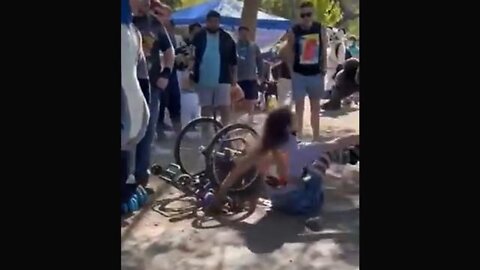 DISABLED TRANSGENDER IN A WHEELCHAIR GETS IN A FIGHT WITH FURY'S - CALLS THEM FAGGOTS 🤣🤣🤣