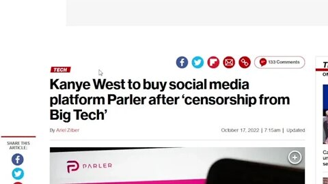 Sick of censorship, Kanye West is buying Parler