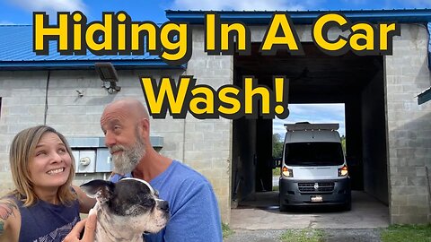 Camper Van HIDING IN A CAR WASH In New York!