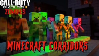 Call of Duty Minecraft Corridors Custom Zombies Map