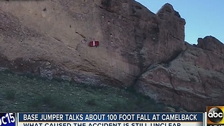 BASE jumper who fell from Camelback Mountain talks about freak accident