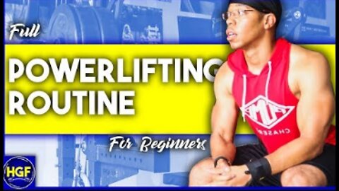 Powerlifting workout routine for beginners