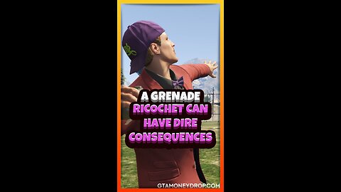 A grenade ricochet can have dire consequences | Funny #GTA clips Ep 558 #gtamoney #gtaonline