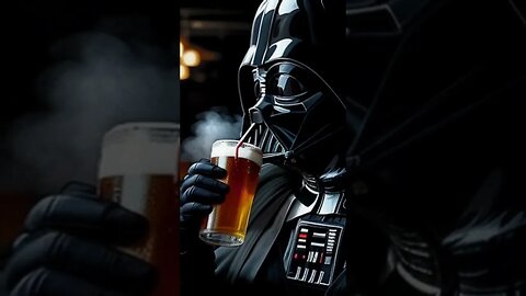 Darth Vader Drinking Beer #funny #viral #shorts