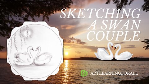 Watch My Journey of Capturing Love: Sketching a Swan Couple 💞