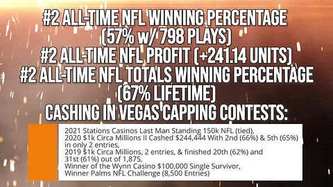 🏈⚾ NFL + MLB Picks from Top Vegas Handicapper Combo Special - Save OVER $300!