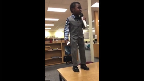 4-year-old Gives Motivational Speech About Importance Of Reading