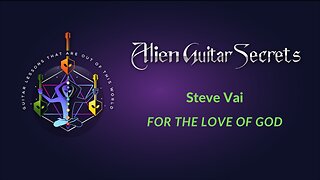 Steve Vai - For the Love of God Cover || Rob Lobasso Alien Guitar Secrets