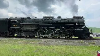 NKP 765 Run-By #3 Going Backwards Steam in the Valley at CVSR in Brecksville Ohio May 21, 2022