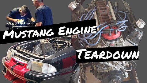 Black Widow Mustang Turbo Build Pt 4 : Mustang Engine Teardown