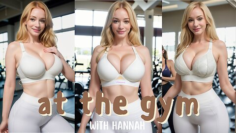 Empowered and Sexy: Hannah's Gym Glamour in Workout Attire