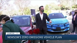 California Gov. Gavin Newsom promotes zero emissions plan