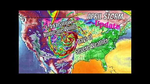 Big April Storm, Hurricane Winds, Feet Of Snow & Days Of Severe Weather / The Weatherman Plus