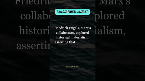 Engels on materialism Economic factors shaping societal development 💹