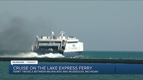 Express ferry offers cruise on the lake between Milwaukee, Michigan