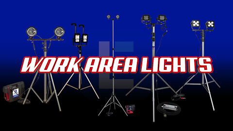 Work Area Tripod LED Lighting for Garage, Bay, Military, Security and More!