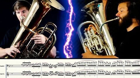 HARDEST, FASTEST TUBA EUPHONIUM DUET EVER?!?! WHAT DO YOU THINK??? Matonizz and Kelley - Euph'Em All