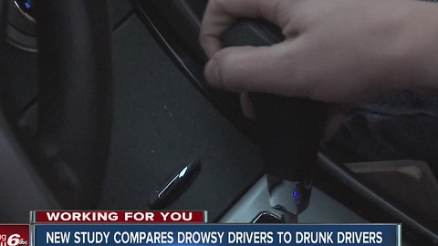Study compares Drowsy drivers to drunk drivers