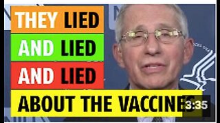 They lied and lied and lied about the COVID vaccines