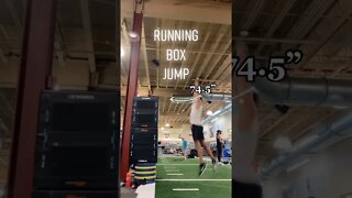 74.5” RUNNING BOX JUMP 🤯🚀 #Shorts