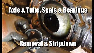 Axle & Tube, Seals & Bearings - Removal & Stripdown - VW Beetle Swingaxle