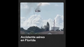 Un helicóptero de rescate se estrella contra edificio residencial en Florida