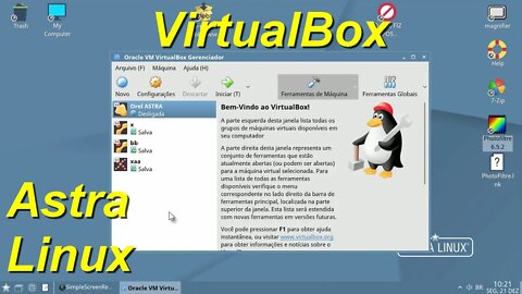 Como usar o Virtual Box no Astra Linux