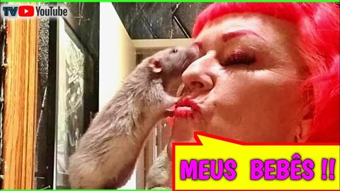 ELA Cria 50 RAT0S dentro de Sua CASA ! #youtube #curiosidades