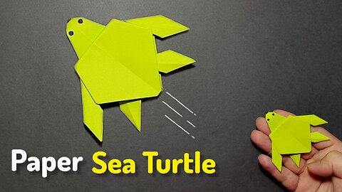 How to Make a "Paper Sea Turtle". DIY Crafts Origami