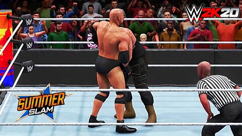 WWE 2K20: Goldberg Vs Braun Strowman(The Monster Among Men) - SummerSlam Match Gameplay PC Full HD