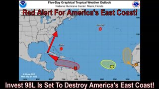 Invest 98L Is On A Path Of Destruction Of America's East Coast September 21st 2022! #tropicalweather