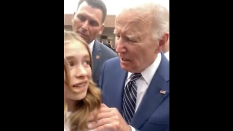 Joe Biden Grabs a Young Girl By her Should and Tells Her, "And Now a Very Important Thing I’ve Told My Daughter and Granddaughters. No Serious Guys Until You Are 30.” - President Joe Biden