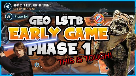 SWGOH Geonosis LSTB Phase 1: Playthough on a NEW Account