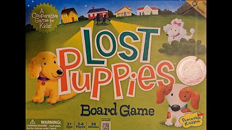 Lost Puppies Board Game (2010, Peaceable Kingdom) -- What's Inside